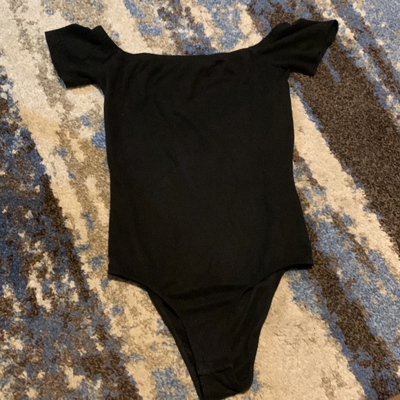 Design Lab Black Body Suit Shirt. - Picture 2 of 7